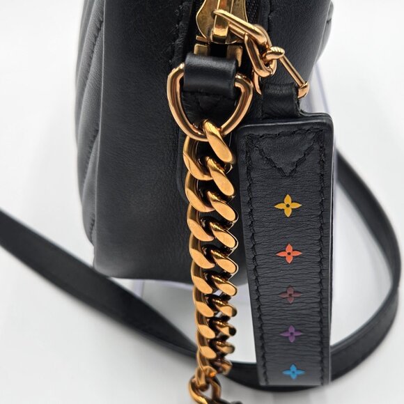 COA INCLUDED - Louis Vuitton M53682 NAVY/Black Camera Bag Wave Crossbody - Picture 5 of 15